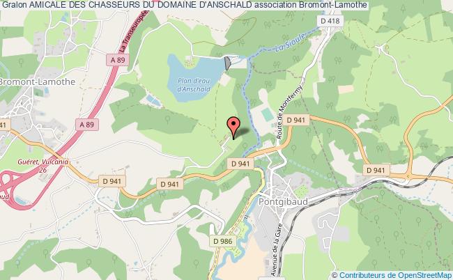 plan association Amicale Des Chasseurs Du Domaine D'anschald Bromont-Lamothe