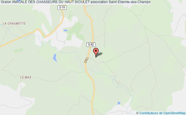 plan association Amicale Des Chasseurs Du Haut Sioulet Saint-Étienne-des-Champs