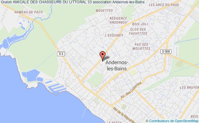 plan association Amicale Des Chasseurs Du Littoral 33 Andernos-les-Bains