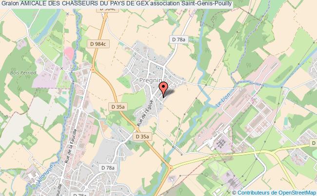 plan association Amicale Des Chasseurs Du Pays De Gex Saint-Genis-Pouilly