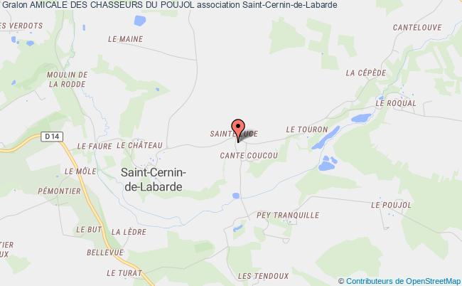 plan association Amicale Des Chasseurs Du Poujol Saint-Cernin-de-Labarde