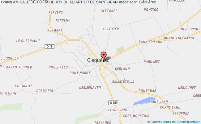 plan association Amicale Des Chasseurs Du Quartier De Saint-jean Cléguérec