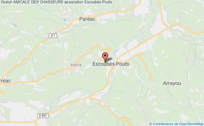 plan association Amicale Des Chasseurs Escoubès-Pouts