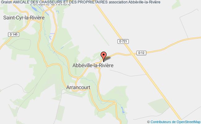 plan association Amicale Des Chasseurs Et Des Proprietaires Abbéville-la-Rivière