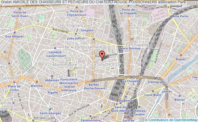 plan association Amicale Des Chasseurs Et Pecheurs Du Chateau-rouge-poissonniers Paris