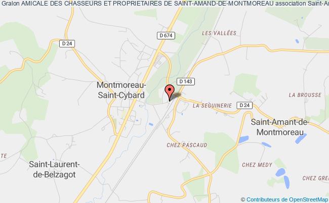 plan association Amicale Des Chasseurs Et Proprietaires De Saint-amand-de-montmoreau Saint-Amant
