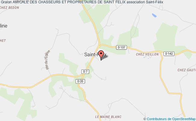 plan association Amicale Des Chasseurs Et Proprietaires De Saint Felix Saint-Félix