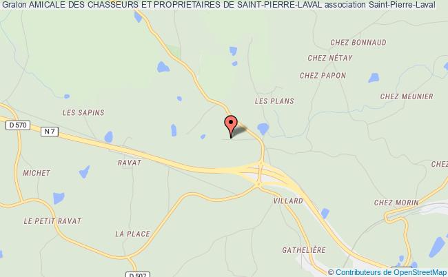 plan association Amicale Des Chasseurs Et Proprietaires De Saint-pierre-laval Saint-Pierre-Laval