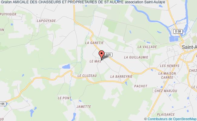 plan association Amicale Des Chasseurs Et Proprietaires De St Aulaye Saint-Aulaye