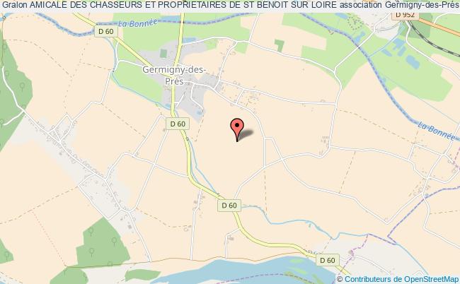 plan association Amicale Des Chasseurs Et Proprietaires De St Benoit Sur Loire Germigny-des-Prés