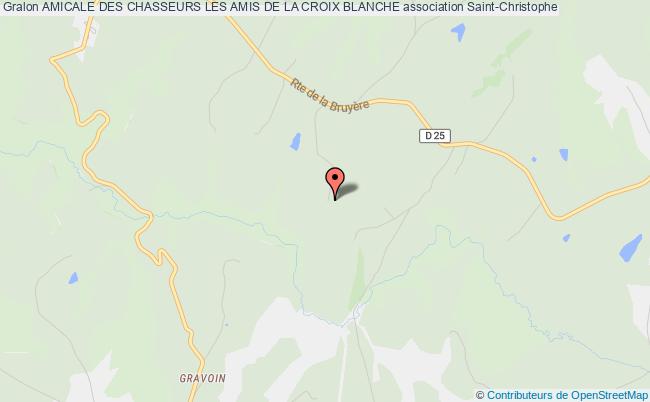 plan association Amicale Des Chasseurs Les Amis De La Croix Blanche Saint-Christophe