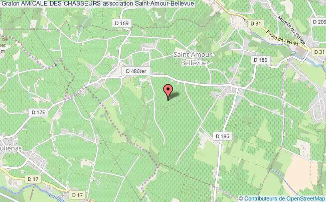plan association Amicale Des Chasseurs Saint-Amour-Bellevue