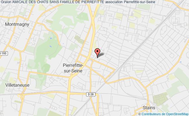 plan association Amicale Des Chats Sans Famille De Pierrefitte Pierrefitte-sur-Seine