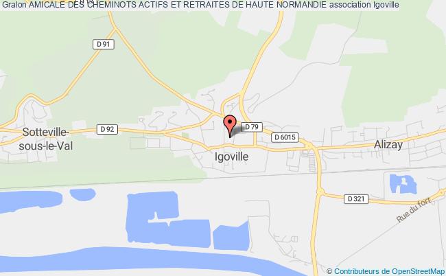 plan association Amicale Des Cheminots Actifs Et Retraites De Haute Normandie Igoville