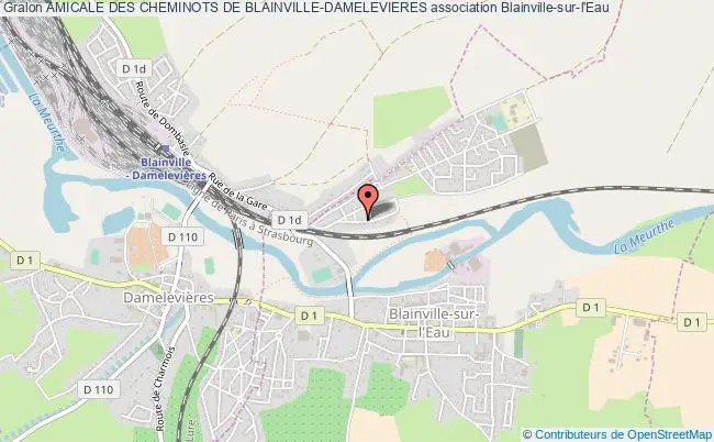 plan association Amicale Des Cheminots De Blainville-damelevieres Blainville-sur-l'Eau