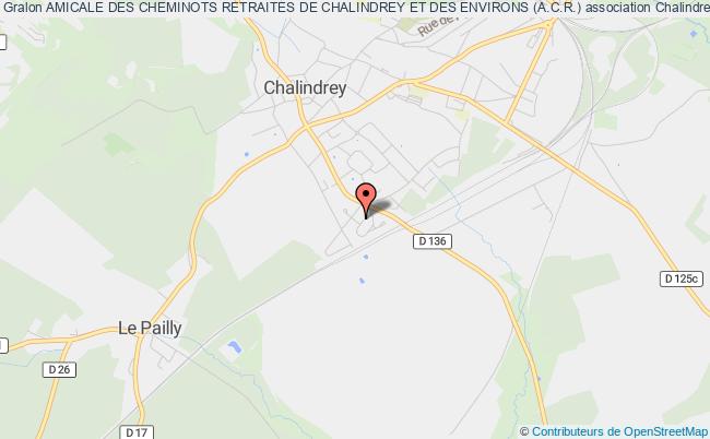 plan association Amicale Des Cheminots Retraites De Chalindrey Et Des Environs (a.c.r.) Chalindrey