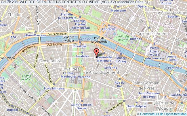 plan association Amicale Des Chirurgiens Dentistes Du 15eme (acd Xv) Paris