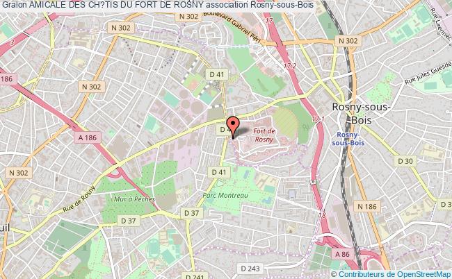 plan association Amicale Des Ch?tis Du Fort De Rosny Rosny-sous-Bois