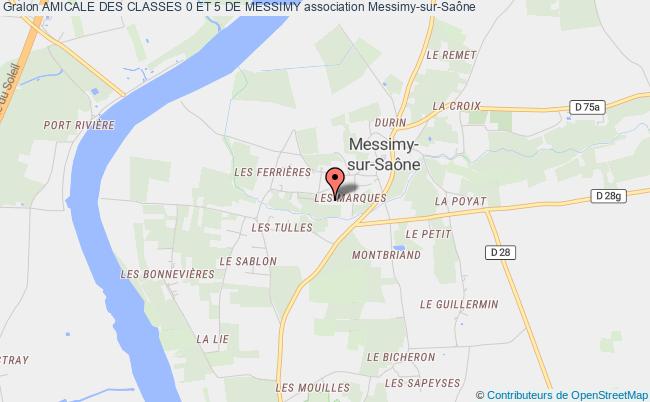 plan association Amicale Des Classes 0 Et 5 De Messimy Messimy-sur-Saône