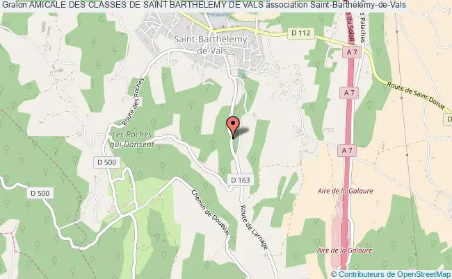 plan association Amicale Des Classes De Saint Barthelemy De Vals Saint-Barthélemy-de-Vals