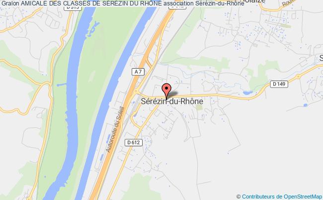 plan association Amicale Des Classes De SÉrÉzin Du RhÔne Sérézin-du-Rhône
