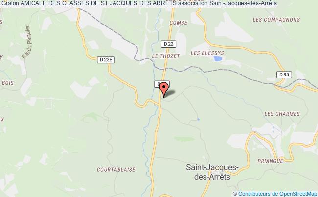 plan association Amicale Des Classes De St Jacques Des Arrets Saint-Jacques-des-Arrêts