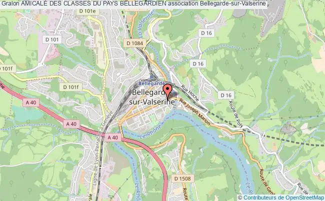 plan association Amicale Des Classes Du Pays Bellegardien Bellegarde-sur-Valserine