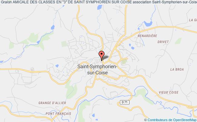 plan association Amicale Des Classes En "3" De Saint Symphorien Sur Coise Saint-Symphorien-sur-Coise