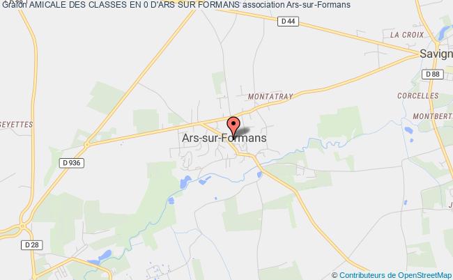 plan association Amicale Des Classes En 0 D'ars Sur Formans Ars-sur-Formans