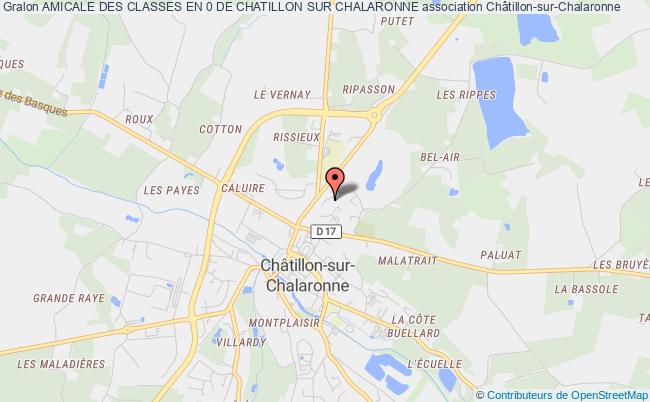 plan association Amicale Des Classes En 0 De Chatillon Sur Chalaronne Châtillon-sur-Chalaronne