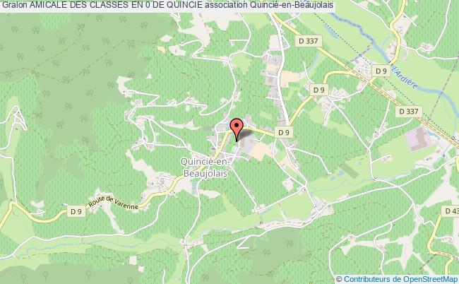 plan association Amicale Des Classes En 0 De Quincie Quincié-en-Beaujolais