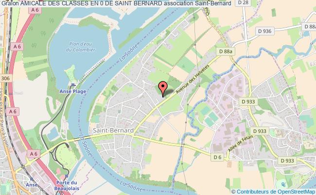 plan association Amicale Des Classes En 0 De Saint Bernard Saint-Bernard
