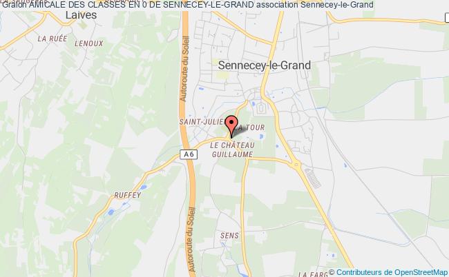 plan association Amicale Des Classes En 0 De Sennecey-le-grand Sennecey-le-Grand