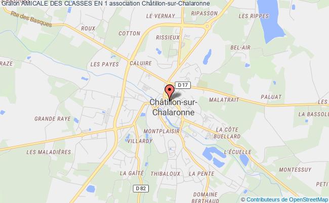 plan association Amicale Des Classes En 1 Châtillon-sur-Chalaronne
