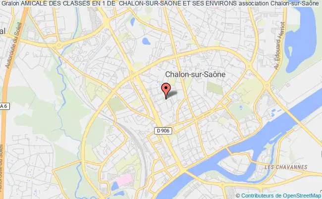 plan association Amicale Des Classes En 1 De  Chalon-sur-saone Et Ses Environs Chalon-sur-Saône