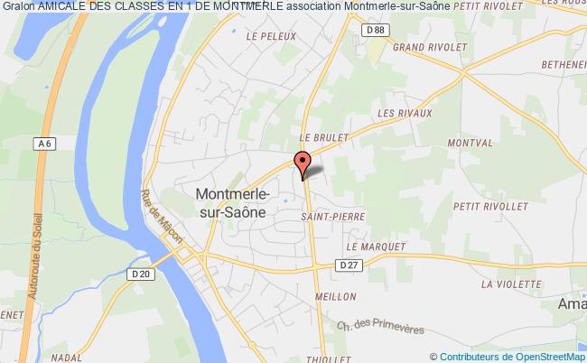 plan association Amicale Des Classes En 1 De Montmerle Montmerle-sur-Saône