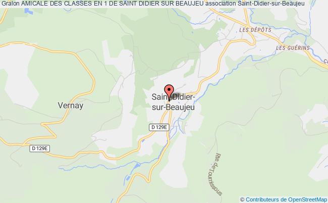plan association Amicale Des Classes En 1 De Saint Didier Sur Beaujeu Saint-Didier-sur-Beaujeu