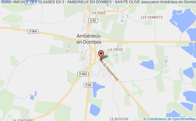 plan association Amicale Des Classes En 2 - Amberieux En Dombes - Sainte Olive Ambérieux-en-Dombes