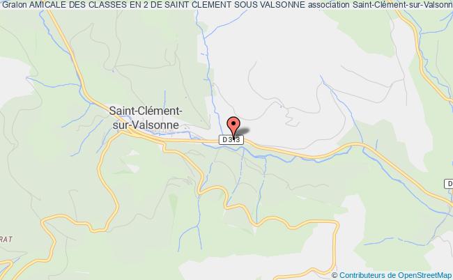 plan association Amicale Des Classes En 2 De Saint Clement Sous Valsonne Saint-Clément-sous-Valsonne