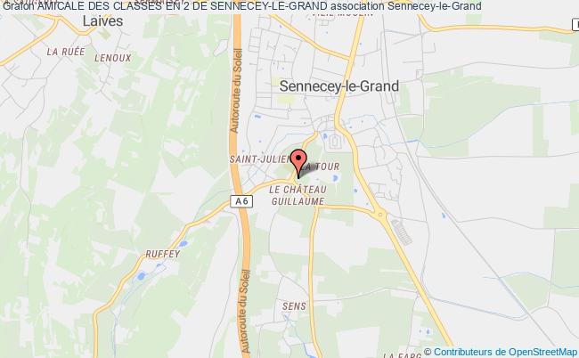 plan association Amicale Des Classes En 2 De Sennecey-le-grand Sennecey-le-Grand