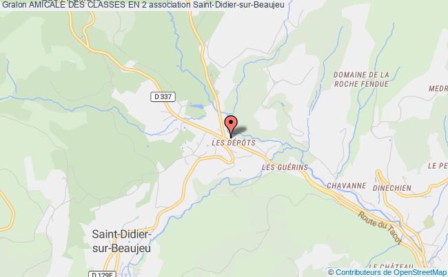 plan association Amicale Des Classes En 2 Saint-Didier-sur-Beaujeu