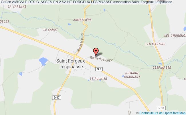 plan association Amicale Des Classes En 2 Saint Forgeux Lespinasse Saint-Forgeux-Lespinasse