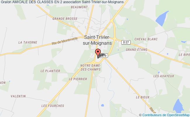 plan association Amicale Des Classes En 2 Saint-Trivier-sur-Moignans