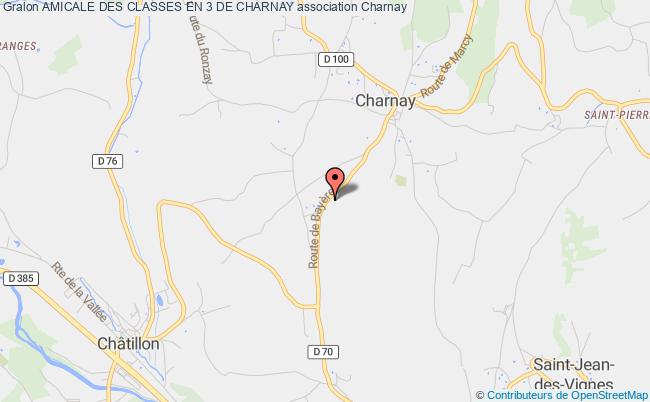 plan association Amicale Des Classes En 3 De Charnay Charnay