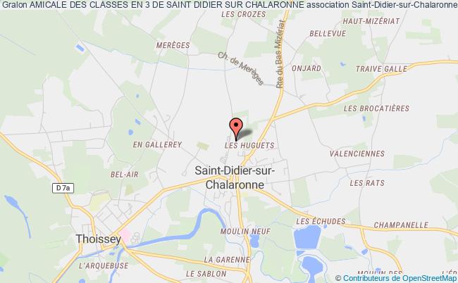 plan association Amicale Des Classes En 3 De Saint Didier Sur Chalaronne Saint-Didier-sur-Chalaronne