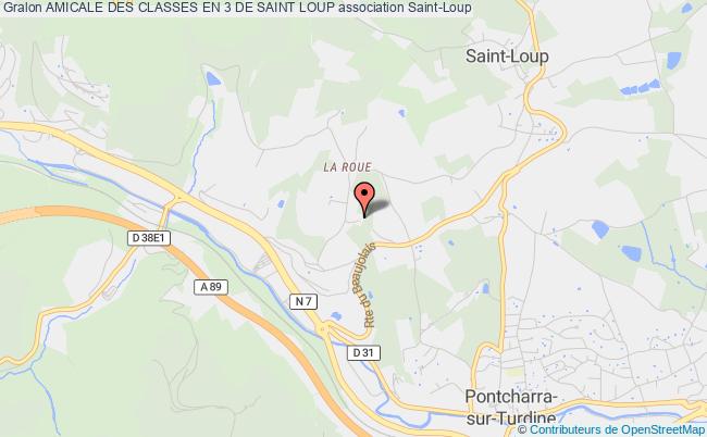 plan association Amicale Des Classes En 3 De Saint Loup Saint-Loup