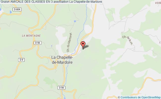 plan association Amicale Des Classes En 3 La Chapelle-de-Mardore