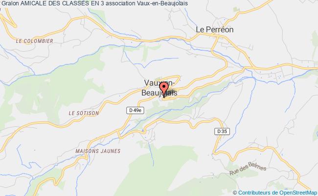 plan association Amicale Des Classes En 3 Vaux-en-Beaujolais