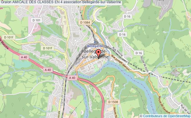 plan association Amicale Des Classes En 4 Bellegarde-sur-Valserine