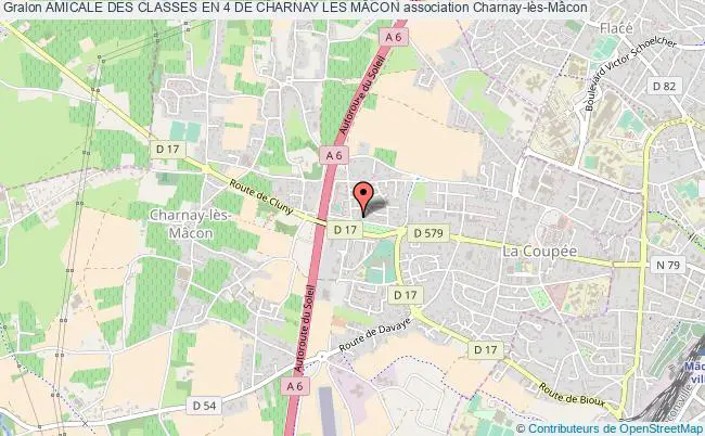 plan association Amicale Des Classes En 4 De Charnay Les MÂcon Charnay-lès-Mâcon